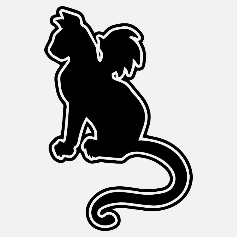bat cat silhouette