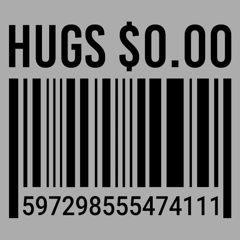 Drôles de câlins pour le code à barres zéro dollar