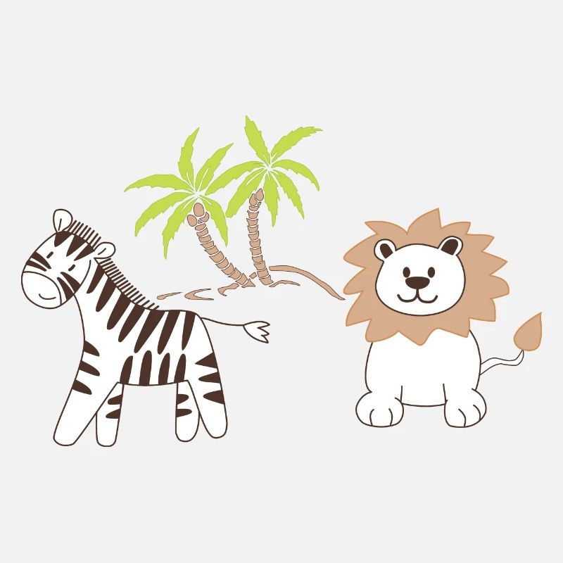 Safari Löwe und Zebra