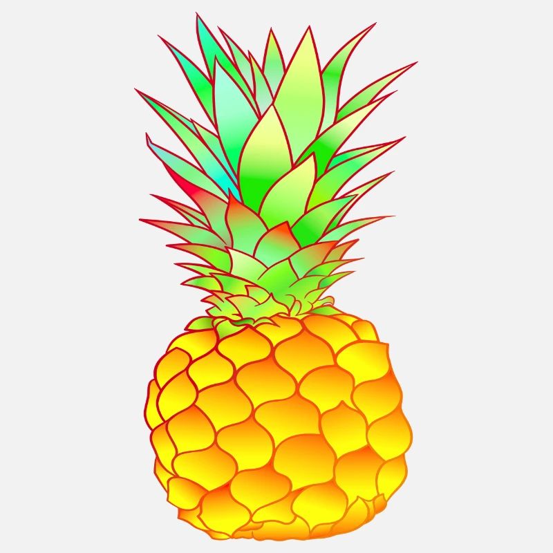 ananas tropical coloré
