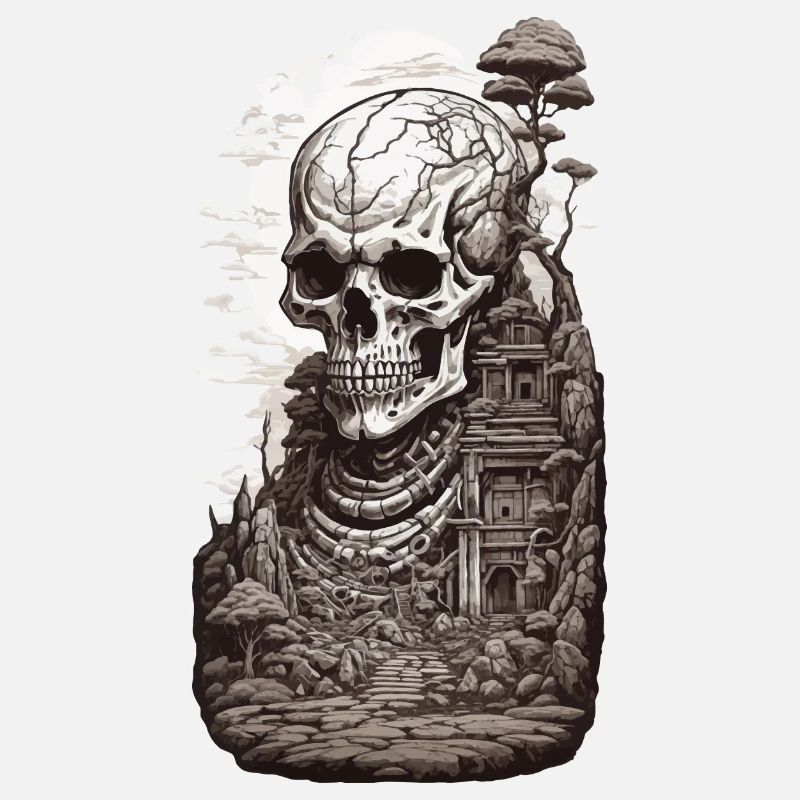 Occulte & Steampunk Conception esthétique du squelette géant