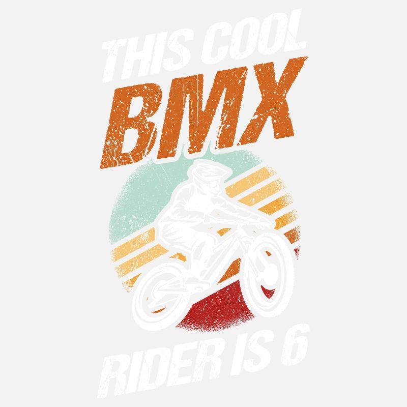 Ce pilote de BMX cool est un vélo VTT à roue de 6 ventilateurs de vélo