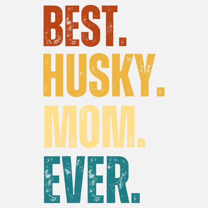 Beste Husky Mama Muttertag Geschenk Retro Husky