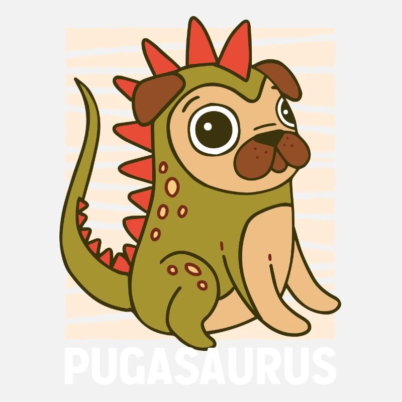 geschenk - mops pug hundeliebhaber pugasaurus