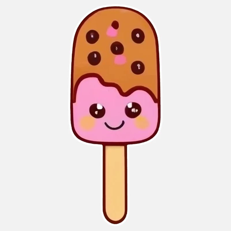 Entzückendes Kawaii-Eis