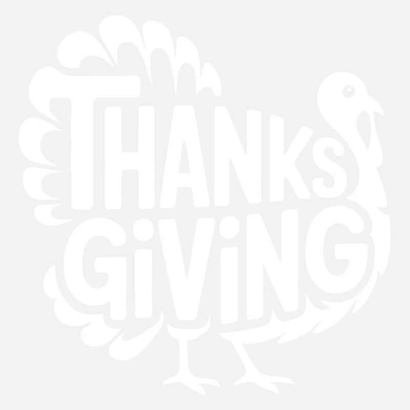 Dinde de Thanksgiving - Logo de bande dessinée vintage cool