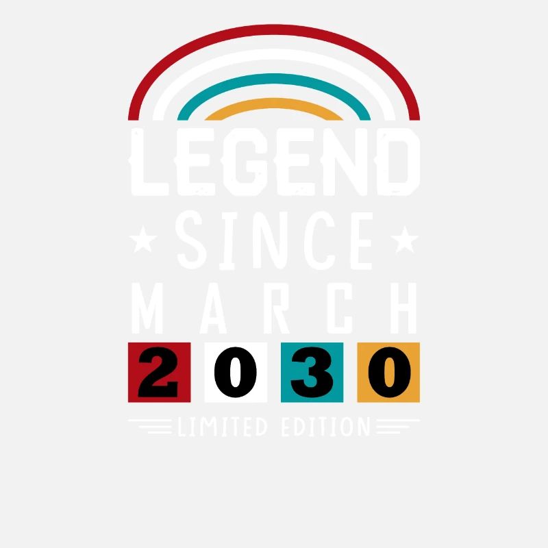 2030 Legend Since Geburtstag Geschenk März
