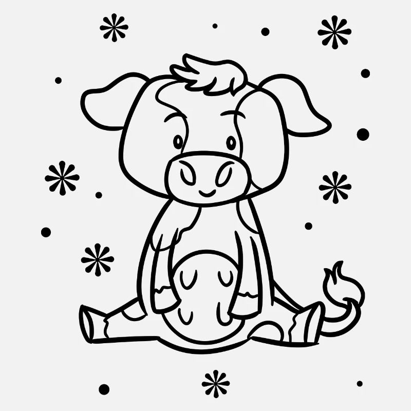 Drôle de bébé vache