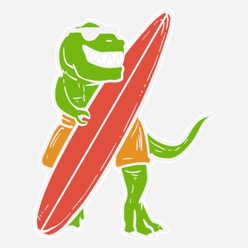 Dino Surfer Surfer Gift