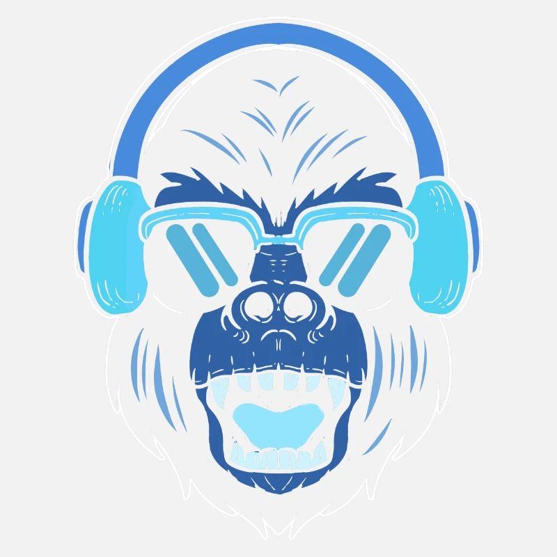 80er Gorilla Discjockey Geschenk