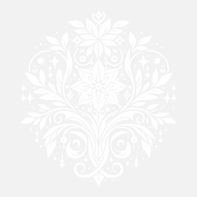 Ornement de tatouage élégant avec des éléments floraux