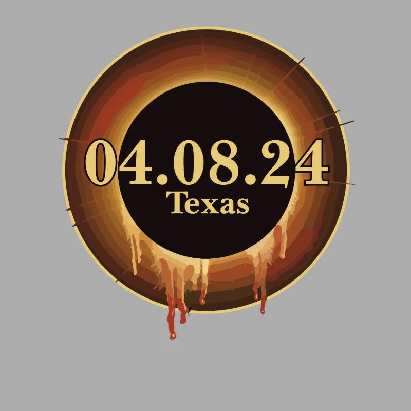 Total Solar Eclipse Path of Totality Texas April