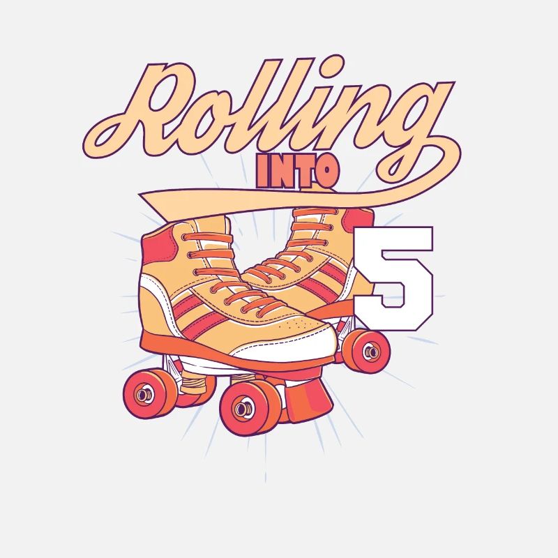 Rolling Into 5 Roller Skating Birthday Party