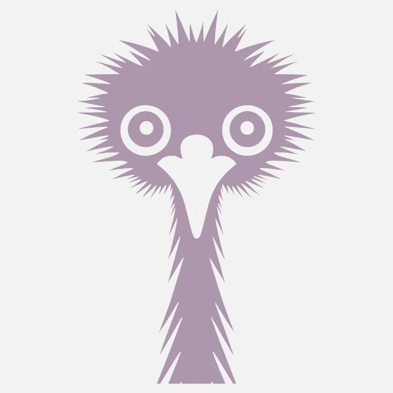 Silhouette gracieuse : émeu et autruche en silhouette