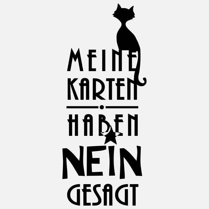 Wahrsager Kartenlegerin lustiger Hexen Spruch Nein