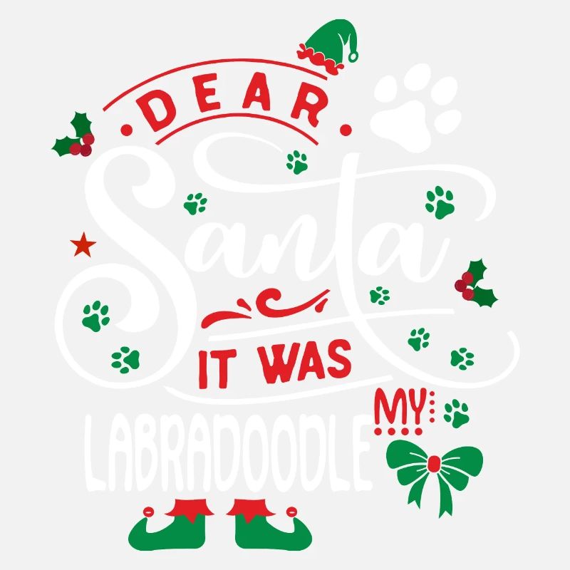 Weihnachten Hund Hunderasse Labradoodle