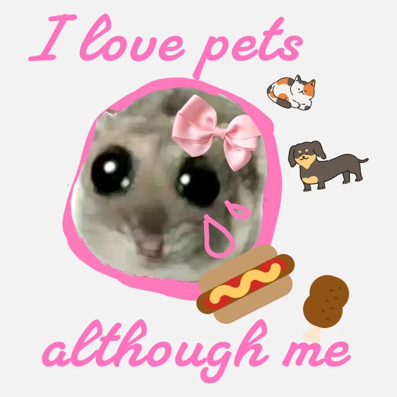Hamster, restauration rapide, animaux, illustration