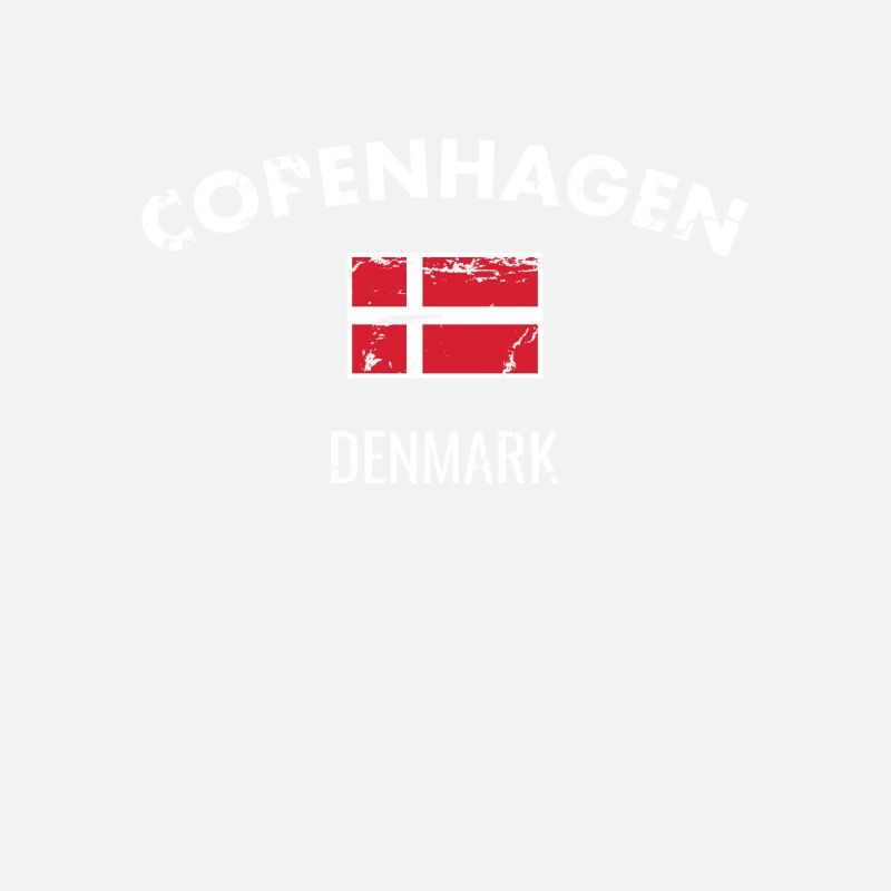 Copenhague Danemark Drapeau danois vintage