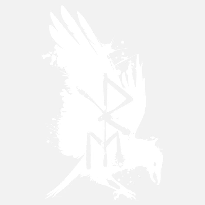 Raven Bindrune Nordic Elder Futhark Rune