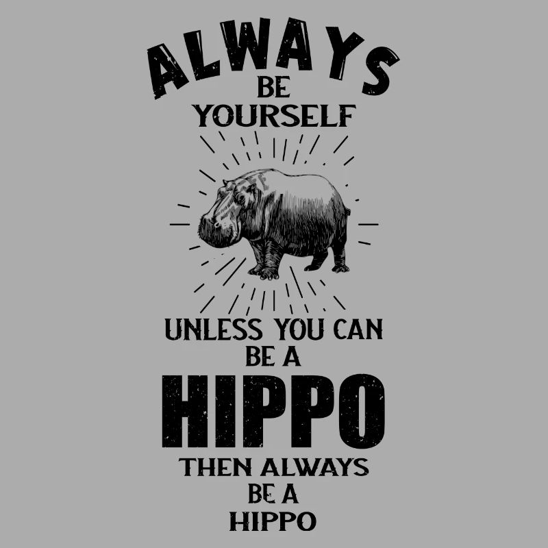 herbivore nilpferd flusspferd hippo sei du selbst