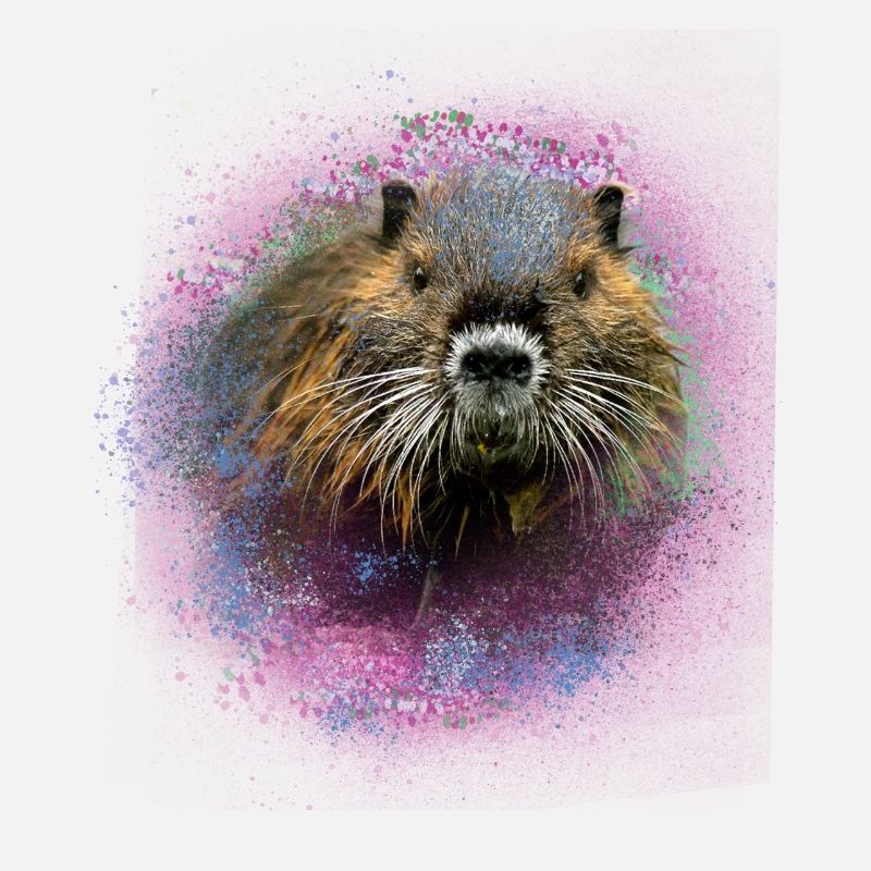 nutria,biber,tier,graffiti,pink,malerei