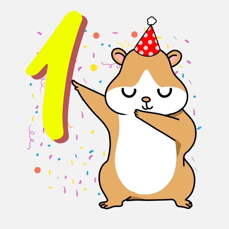 Anniversaire de hamster de 1 an