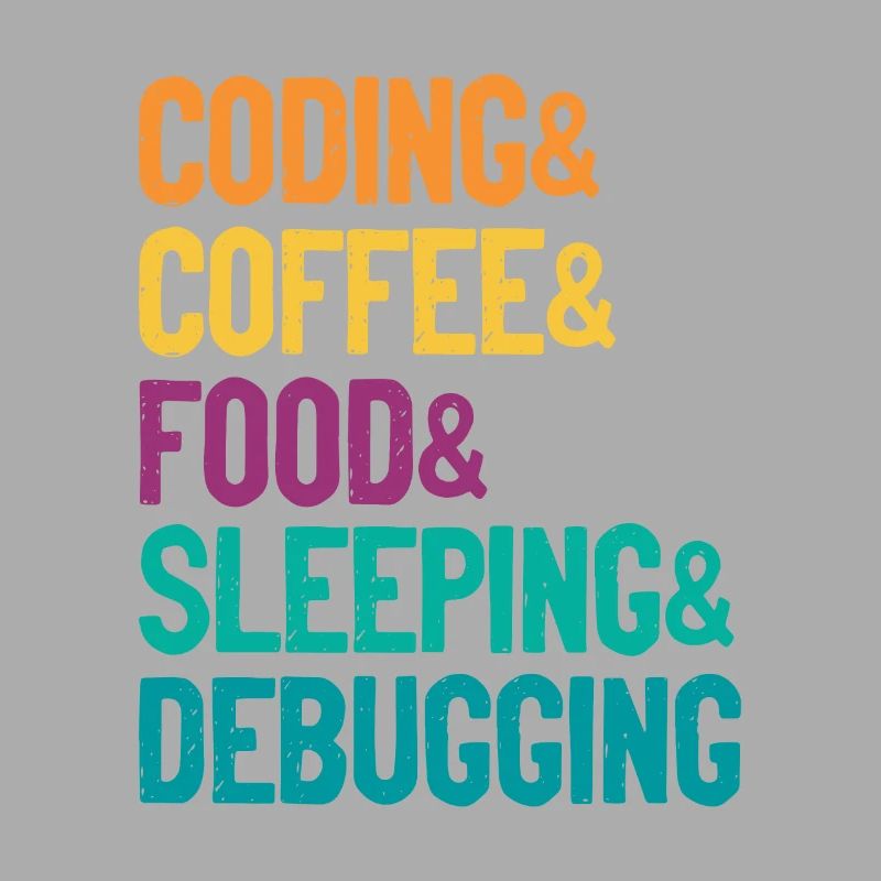 Coding Coffee Food Sleeping Debbuging Programmer C