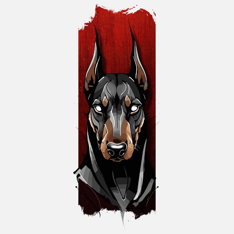 Regard vigilant : le regard du doberman