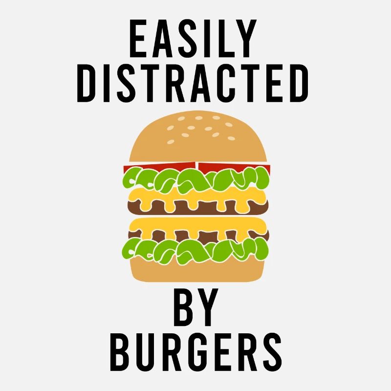 Cheeseburger Eating Funny Burger Design
