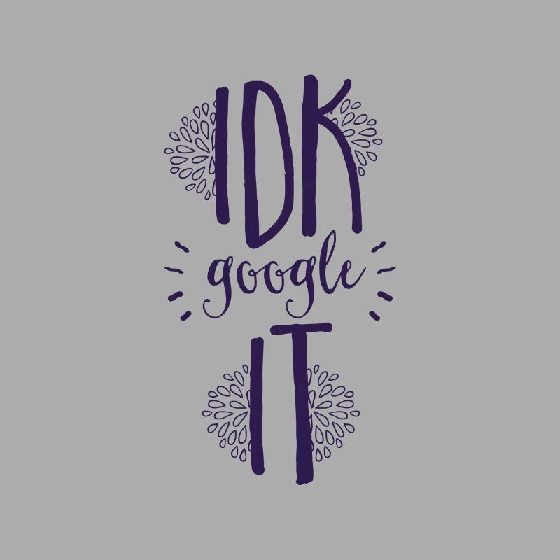 Frag doch Google Schriftzug Geschenkidee google it
