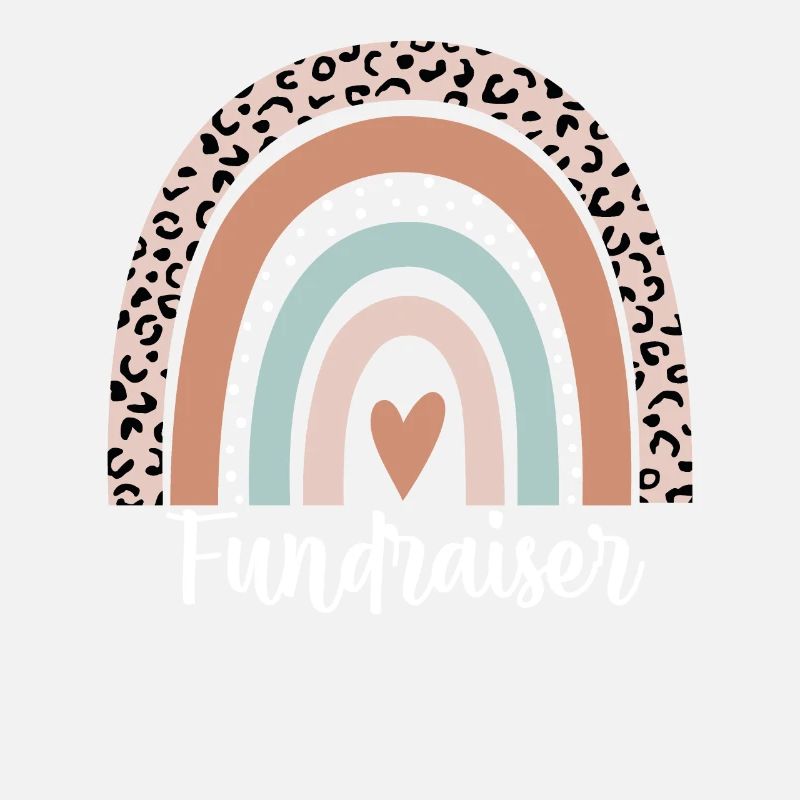 Fundraiser Rainbow Leopard Funny Fundraiser