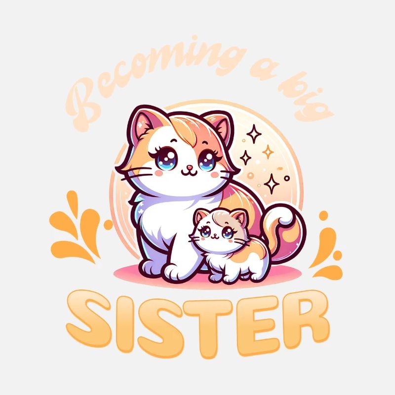 Bald werde ich eine Große Schwester süße Katzen