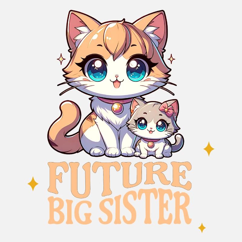 Ich bin bald eine Große Schwester süße Katzen