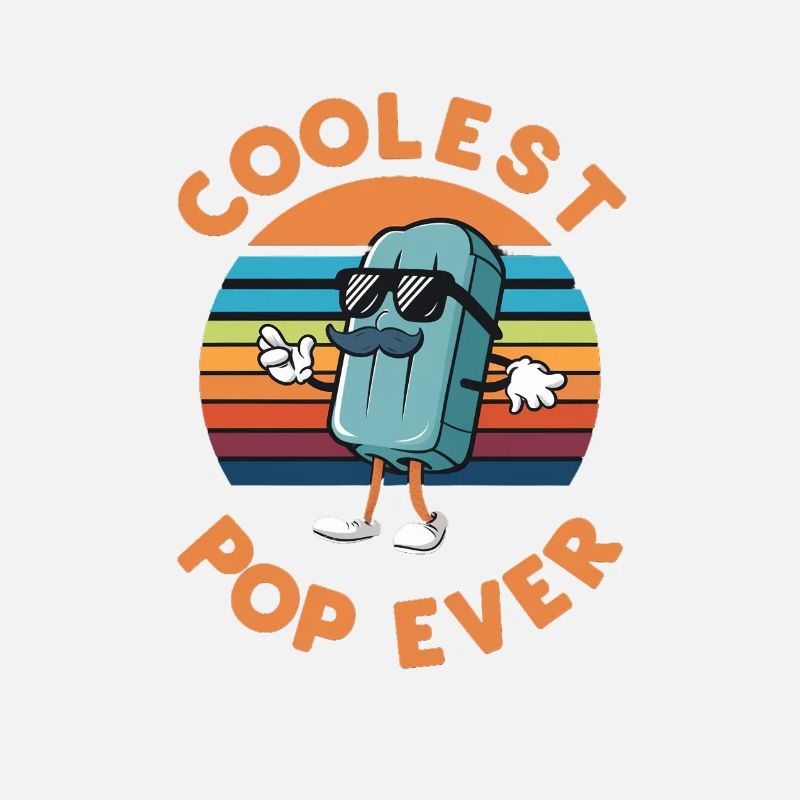 Pop le plus cool de tous les temps Papa popsicle amusant
