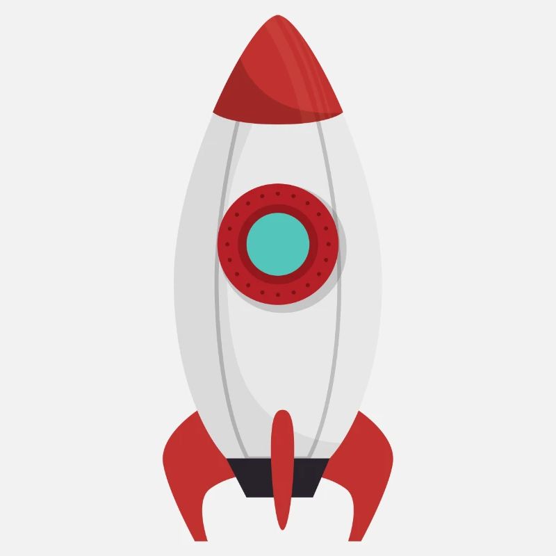 Raumschiff | Illustration | Farbig | Geschenkidee