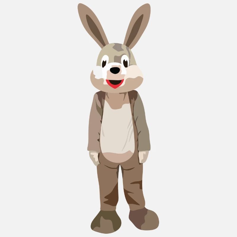 Lapin en peluche de lapin drôle