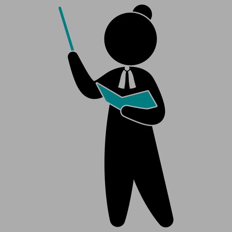 Ein Lehrer oder Professor schult sein Publikum