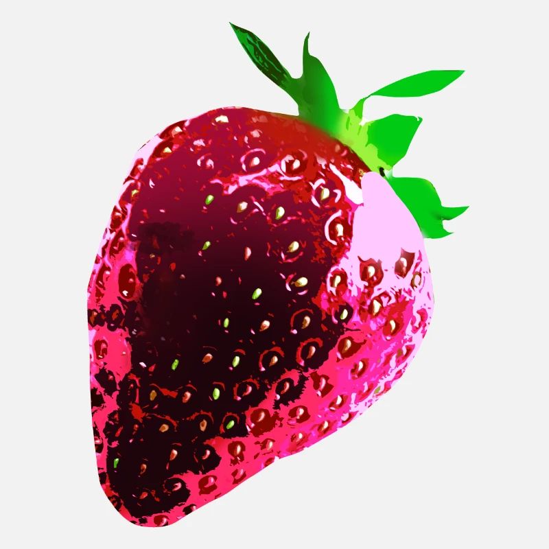 Erdbeere,rote Erdbeere, Pop-Art, abstrakt, rot