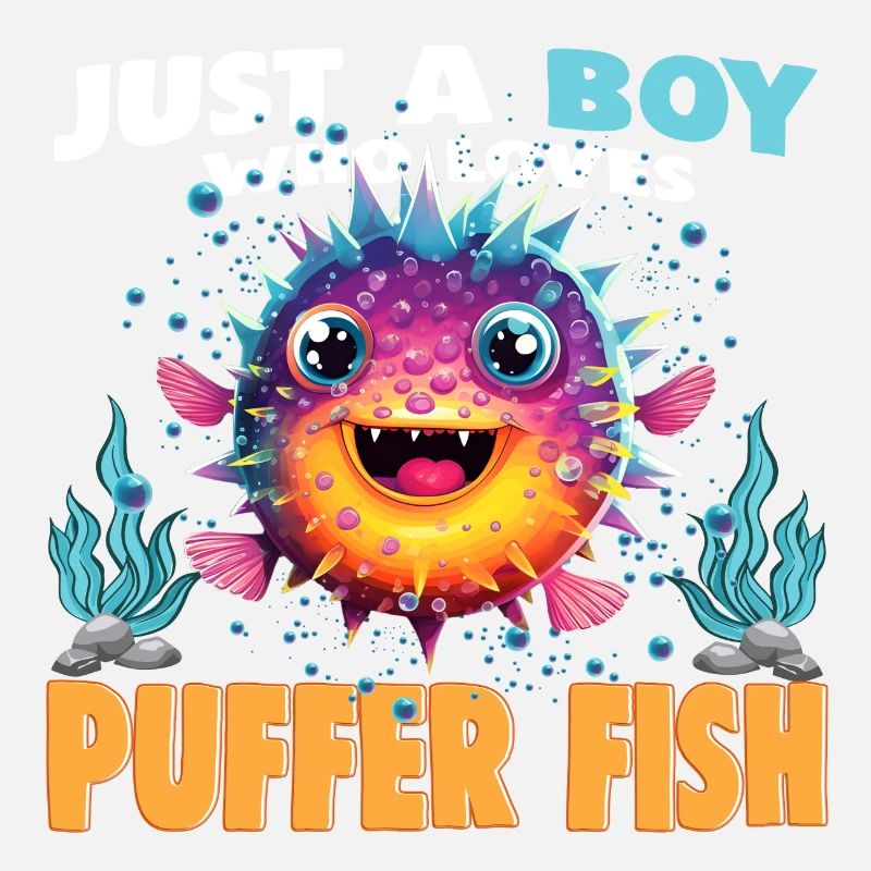 Juste un garçon qui aime le poisson-globe