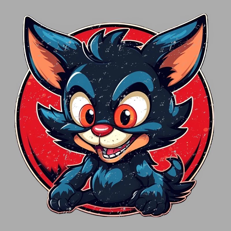 Super cute tasmanian Devil retro style