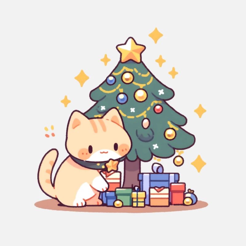 Cat Chritmas tree