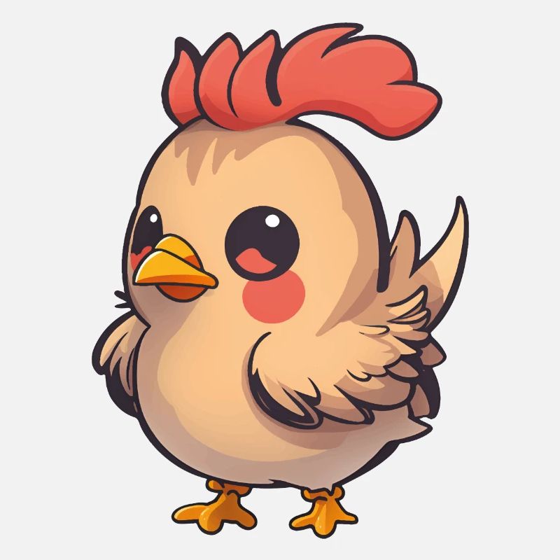 Poulet totalement mignon