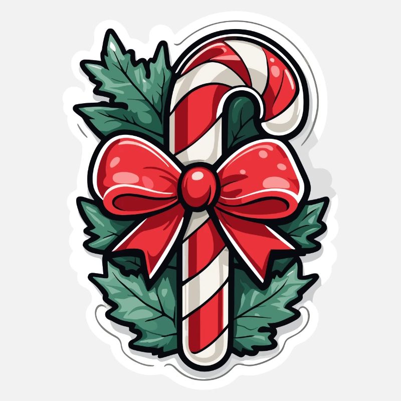Candy Cane Christmas Drawing