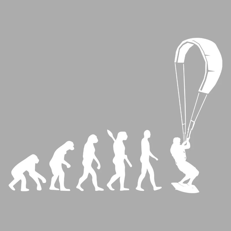 Kitesurfen - Evolution des Menschen, Darwin