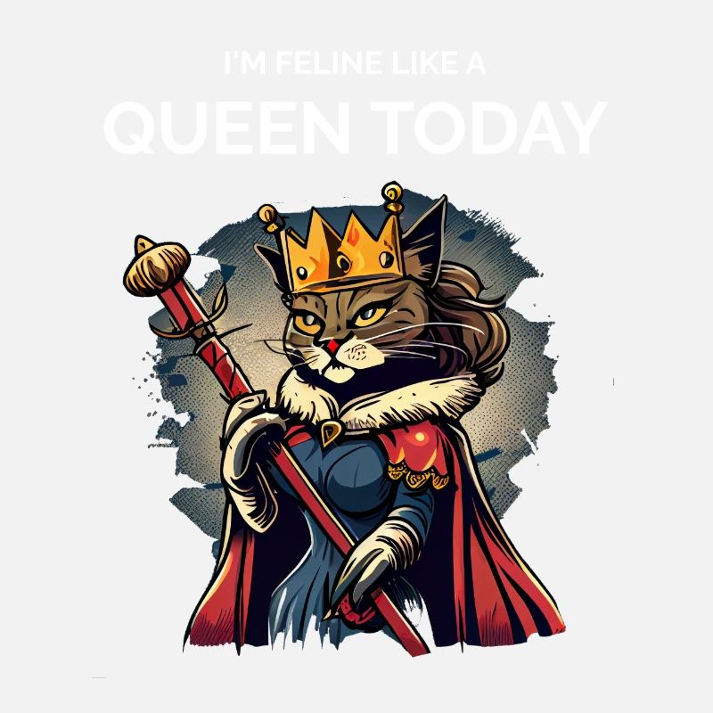 Katze Mutter Karikatur Königin Katze