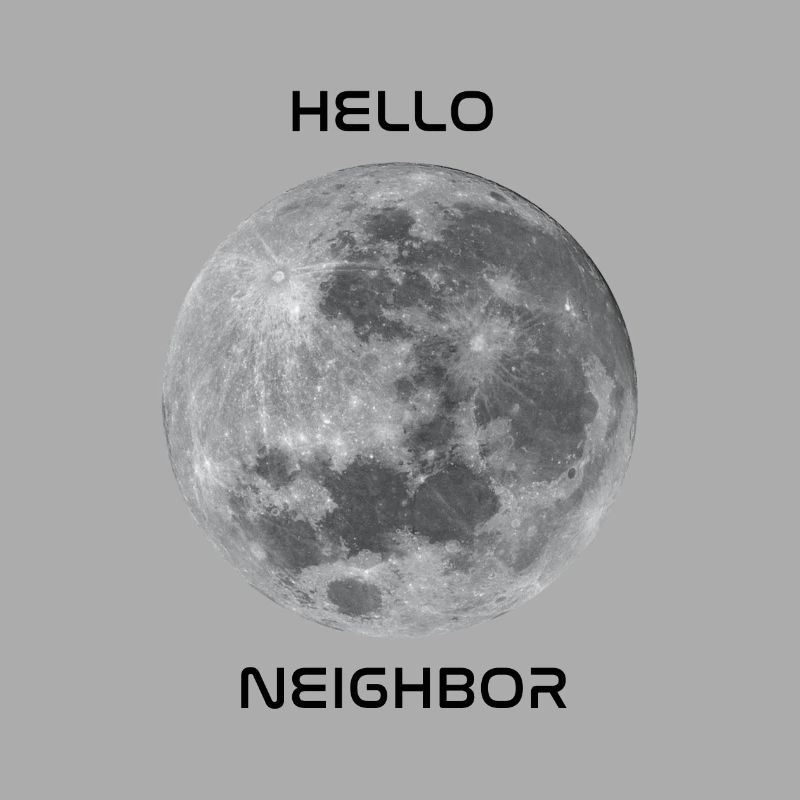 Salutations à notre objet céleste le plus proche - la lune!