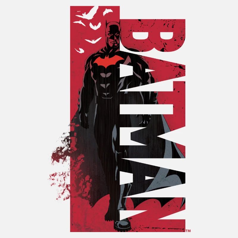 Batman Dans Un Design Rouge Cool