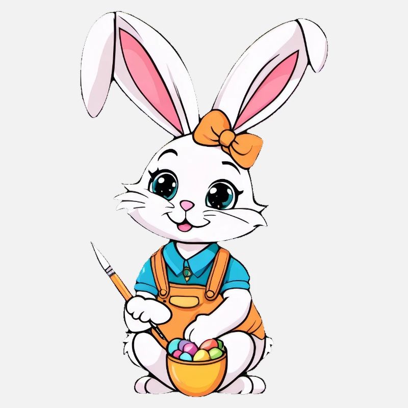 Osterhase mit Ostereiern