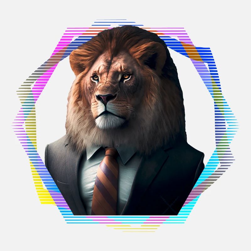 Lion in suit