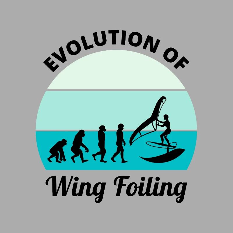 Wing Foiling Surfing Evolution Funny